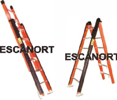 Escalera doble uso dielectrica